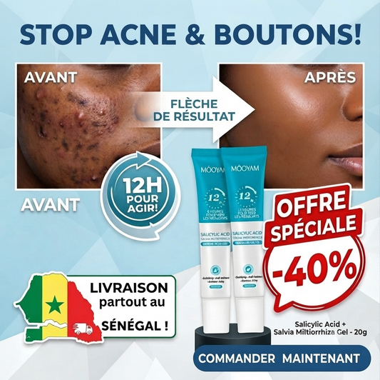 Gel Anti-Acné & Imperfections à l’Acide Salicylique – Unisexe