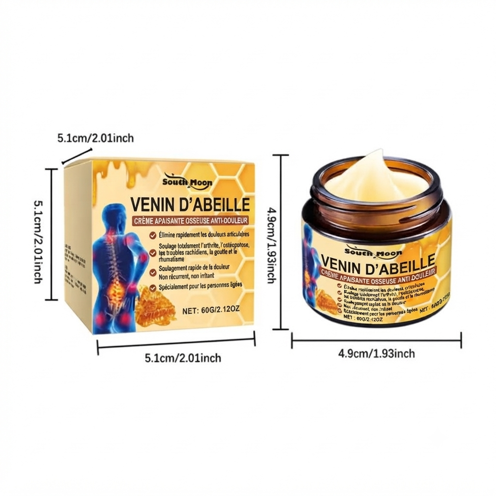 Crème apaisante au venin d’abeille et à l’arnica