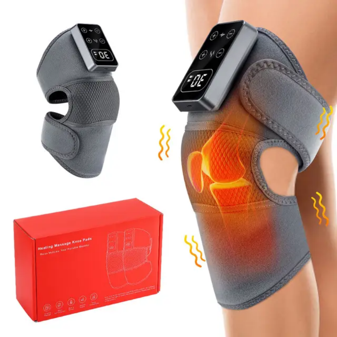 Coussinets chauffants pour genoux,épaules,bras et jambes 4-en-1 avec massage